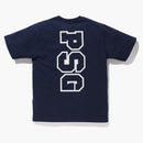 Bape X Psg Shark Tee Navy