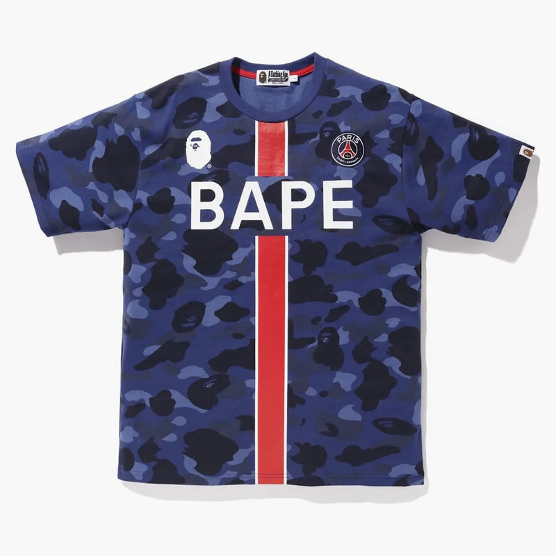 Bape X Psg Tee Navy1
