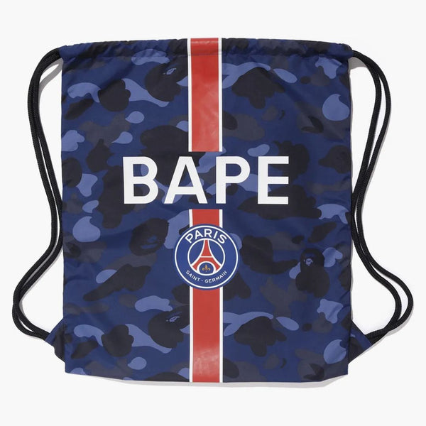 Bape X PSG Wash Bag Navy