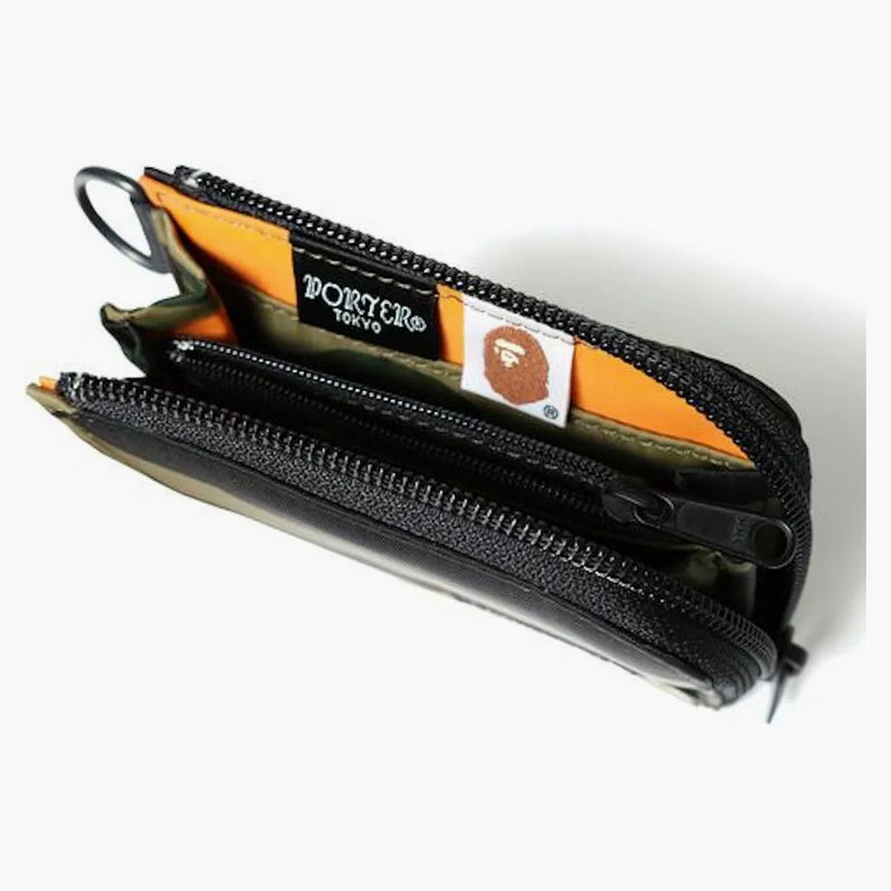 Bape X Porter 1st Camo Mini Wallet Green