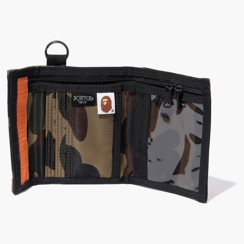Bape X Porter 1st Camo Wallet Green