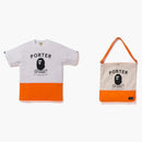 Bape X Porter Stand Tea and Shoulder Dead Bag White