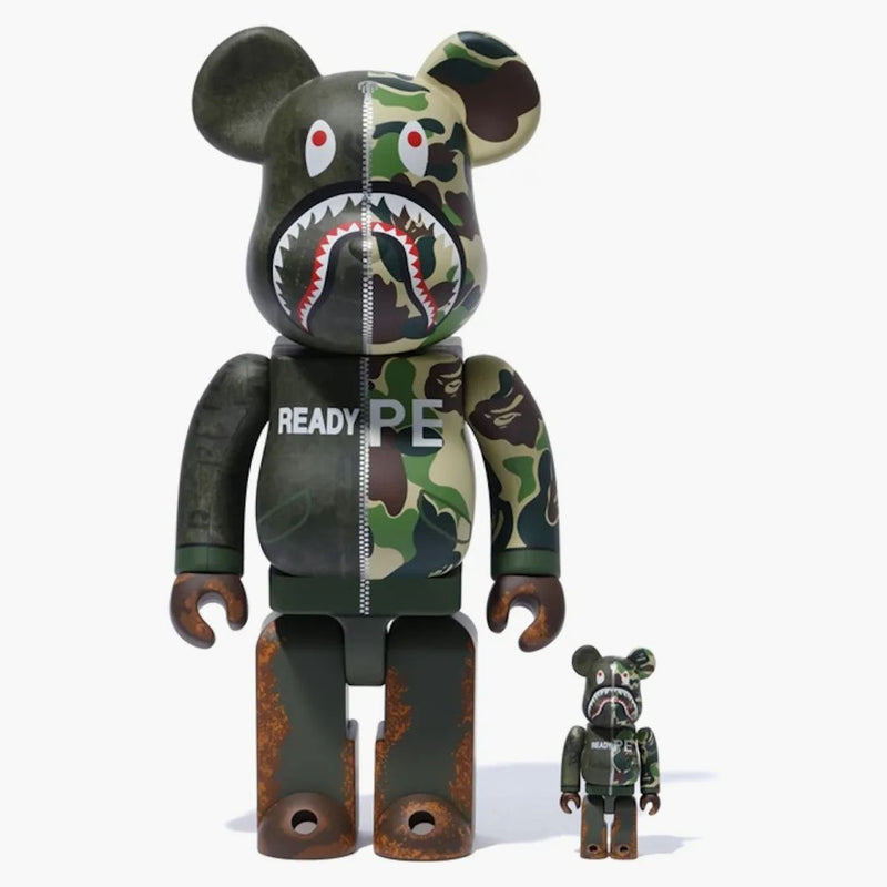 Bearbrick X Readymade 100% & 400% Set Bearbrick Olive Drab