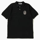 Bape X Swarovski Large Ape Head Polo Black
