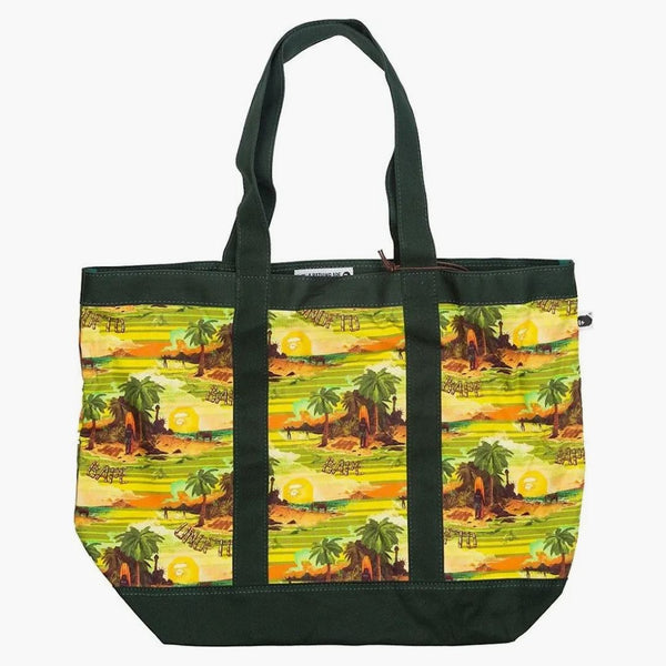 Bape X undefeated Island Tote Green