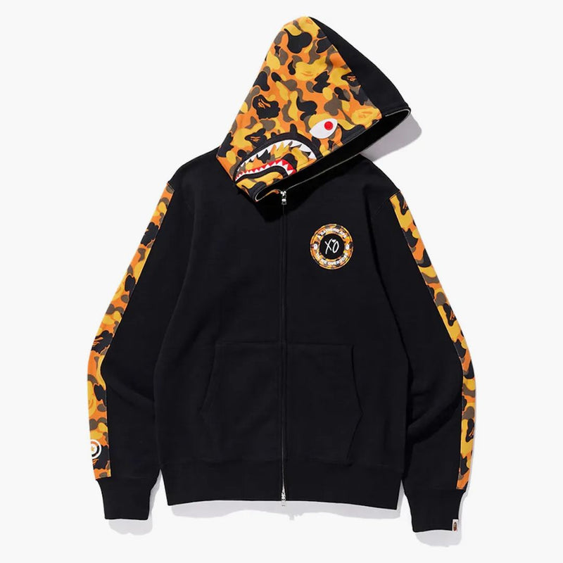 Bape x xo Shark Zip Up Budie Black