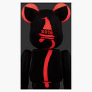 Bearbrick 2016 Halloween 400% nero/rosso
