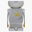 Bearbrick 20th Anniversary 1000% Gold & Silver Chrome Ver.