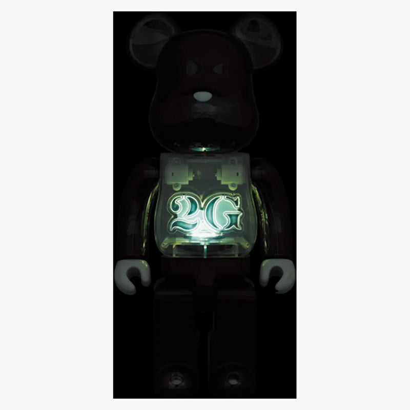 Bearbrick 2G esclusivo 2G Black Chrome 100% e 400% Set