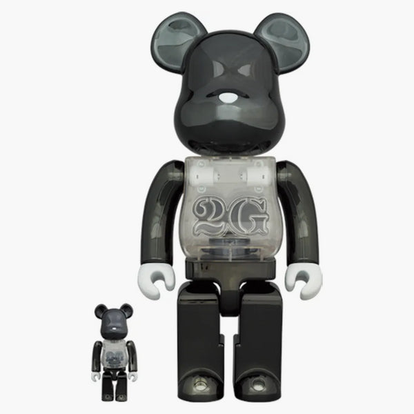 Bearbrick 2G Exclusive 2G Black Chrome 100% & 400% Set