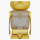 Bearbrick 2G reverso al 1000% de oro iluminación