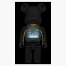 Bearbrick 2G reverso al 1000% de oro iluminación