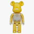 Bearbrick 2G reverso al 1000% de oro iluminación