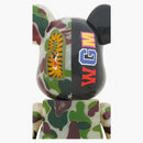 Bearbrick X Bape ABC Camo Shark 1000% Clear Green