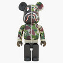 Bearbrick X Bape ABC Camo Shark 1000% Clear Green