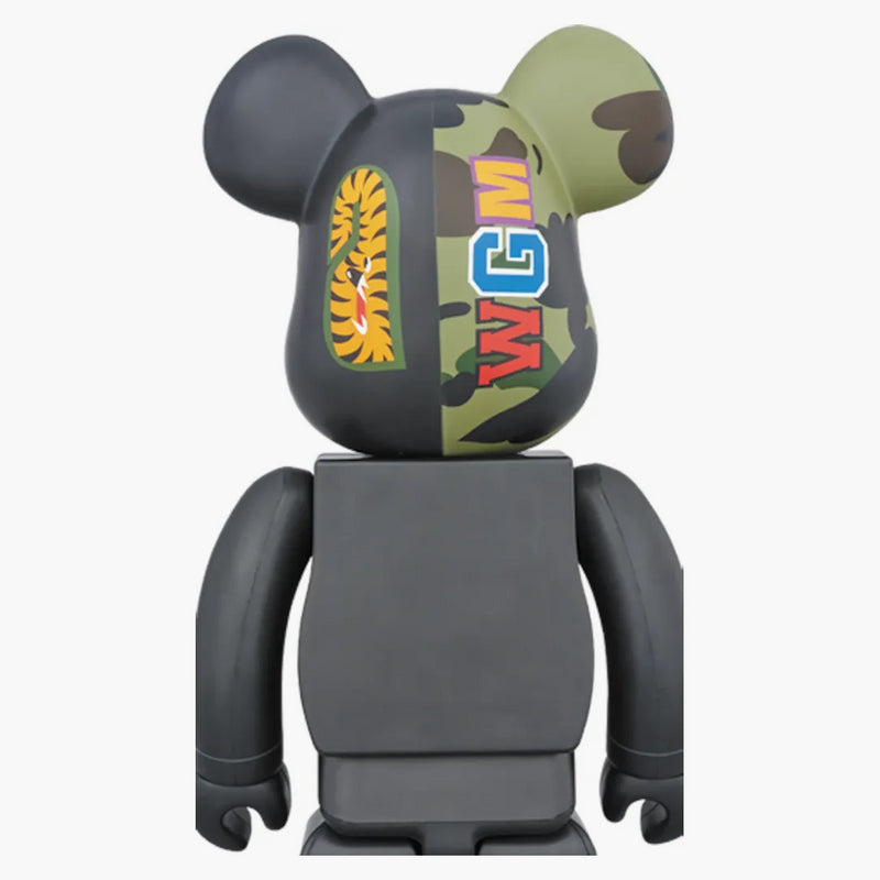Bearbrick A Bathing Ape 1st Camo Shark 400% Black