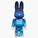 Bearbrick Ana Chrome Gradation 100% & 400% Set Blue