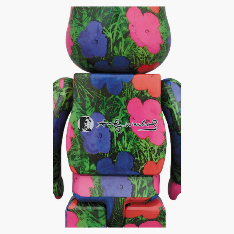 Bearbrick Andy Warhol "flowers" 1000%