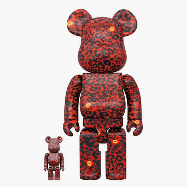 Bearbrick zesilovač červená 100% a 400% sada