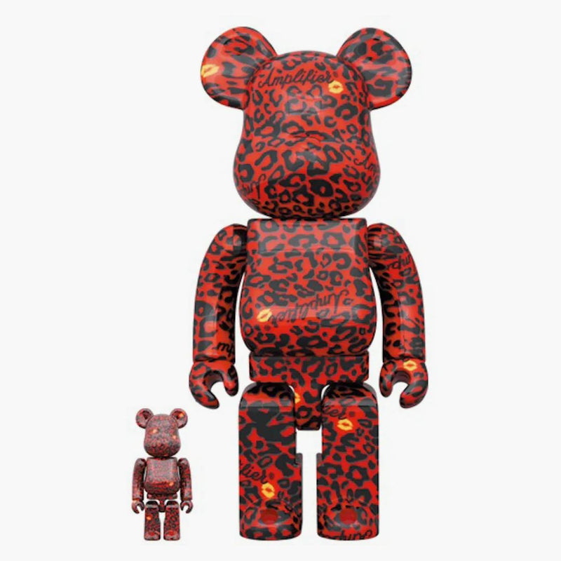 Bearbrick zesilovač červená 100% a 400% sada