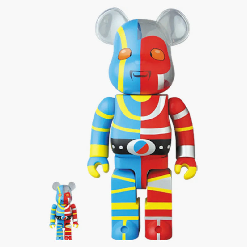 Bearbrick Android Kikaider 100% & 400% Set Red/Blue