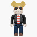 Bearbrick Andy Warhol 60. Styl ver. 400% černá