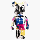 Bearbrick Andy Warhol Double Mona Lisa 1000% Multicolor