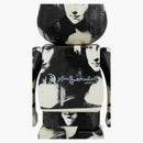 Bearbrick Andy Warhol "Double Mona Lisa" 1000% White/Black