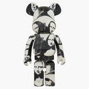 Bearbrick Andy Warhol "Double Mona Lisa" 1000% White/Black