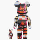 Bearbrick Andy Warhol The Last Supper 100% & 400% Set Multi