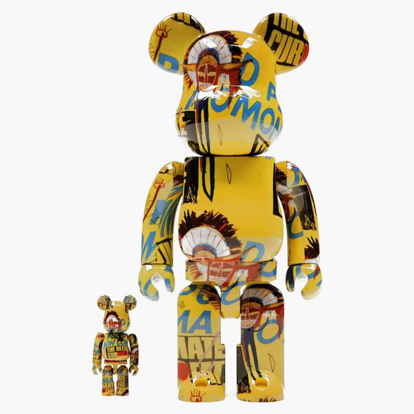 Bearbrick Andy Warhol x Jean-Michel Basquiat #3 100% & 400% Set