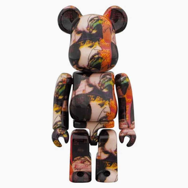 Bearbrick Andy Warhol x Rolling Stones (Love You Live) 100% & 400% Set