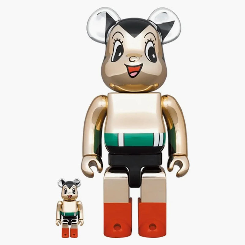Bearbrick Astro Boy Chrome Ver. 100% a 400% sada
