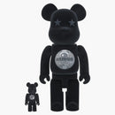 Bearbrick Atmos 100% & 400% set Black