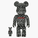 Bearbrick Atmos Reverse Elephant 100% & 400% Set Black