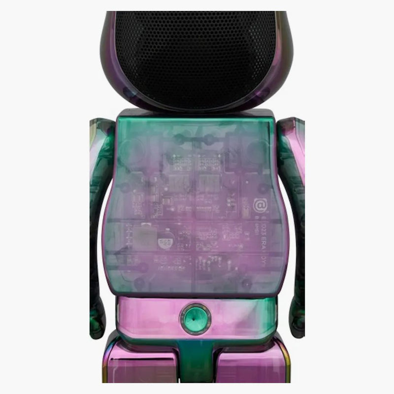 Bearbrick Audio IrideCent Portable Bluetooth Stopaker 4 Black Aurora