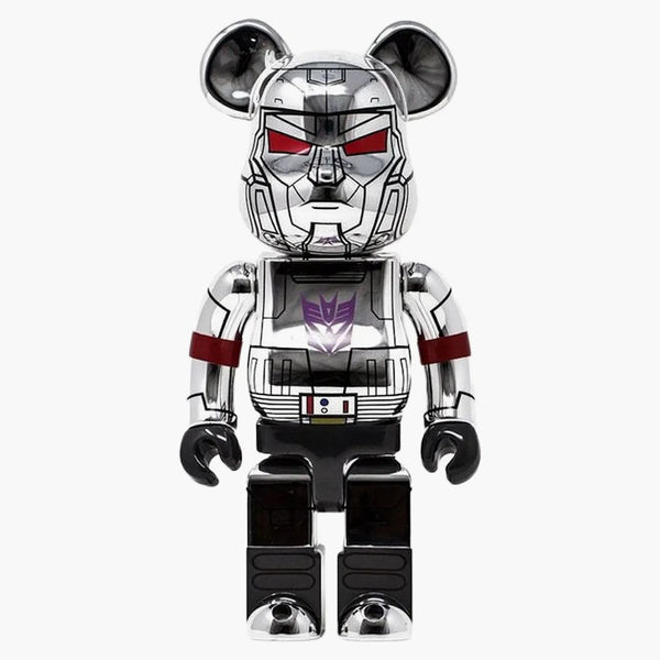 Bearbrick Bait X Medicom Transformer Megatron 1000% Silver