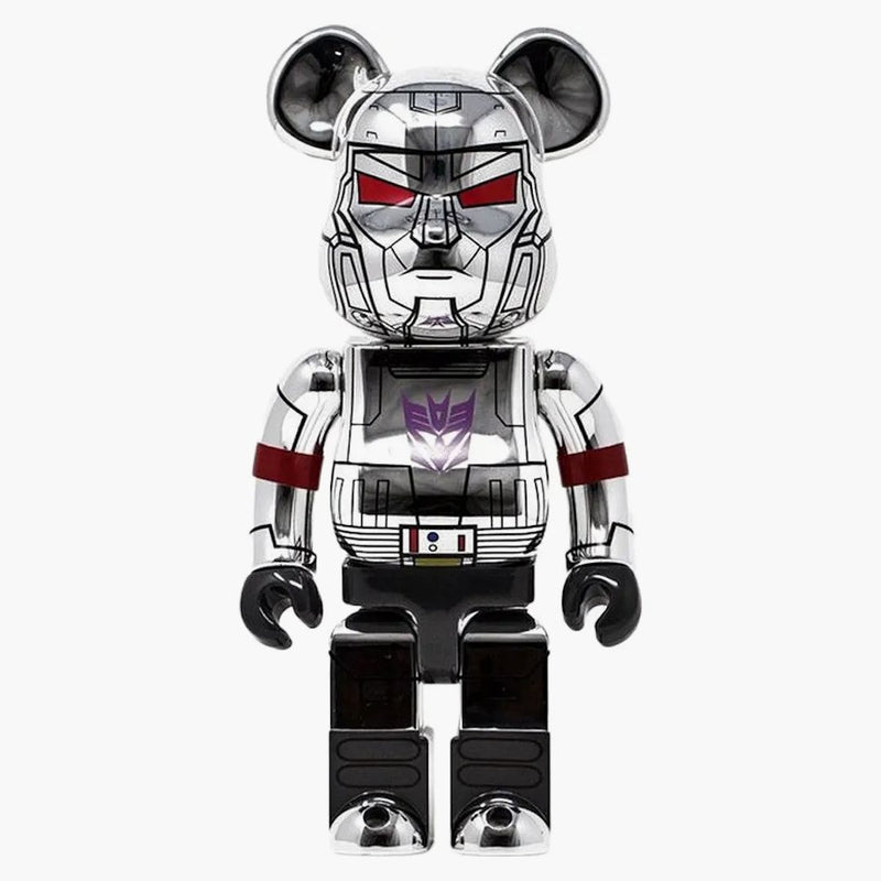 Bearbrick Bait X Medicom Transformer Megatron 1000% Silver