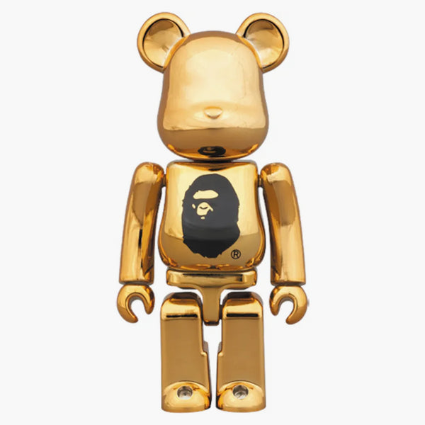 Bearbrick Bape 23. výročí 100% zlata