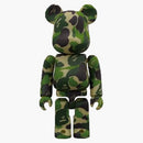 Bearbrick Bape Play 100% Camo Green