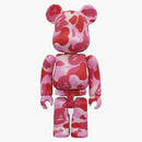 Bearbrick Bape Play 100% Camo Pink