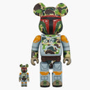 Bearbrick Bape x Star Wars Boba Fett 100% & 400% sada