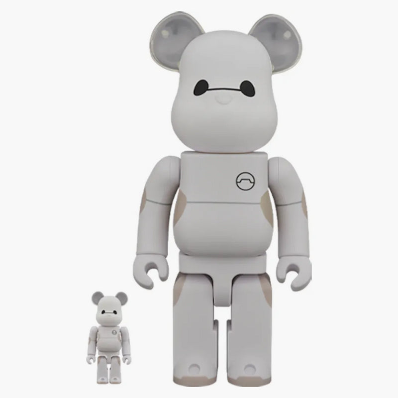 Bearbrick Baymax 100% & 400% Set Grey