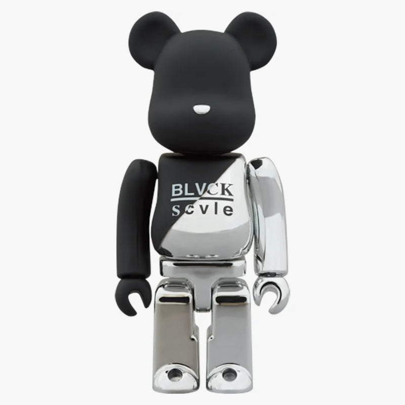 Měřítko Bearbrick Blvck X Cls 100% & 400% Silver/Black
