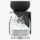 Bearbrick Blvck Scale X CLS 100% & 400% set Silver/Black