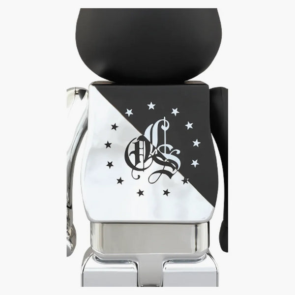 Měřítko Bearbrick Blvck X Cls 100% & 400% Silver/Black