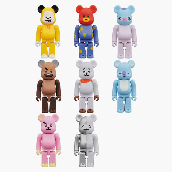 Bearbrick BT21 Line Friends uzavřený pouzdro 100% (10 slepých boxů)