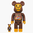 Bearbrick Baby Milo a Banana 100% a 400% sada
