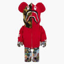 Bearbrick Bape (R) Legacy Camo Shark 1000% Red