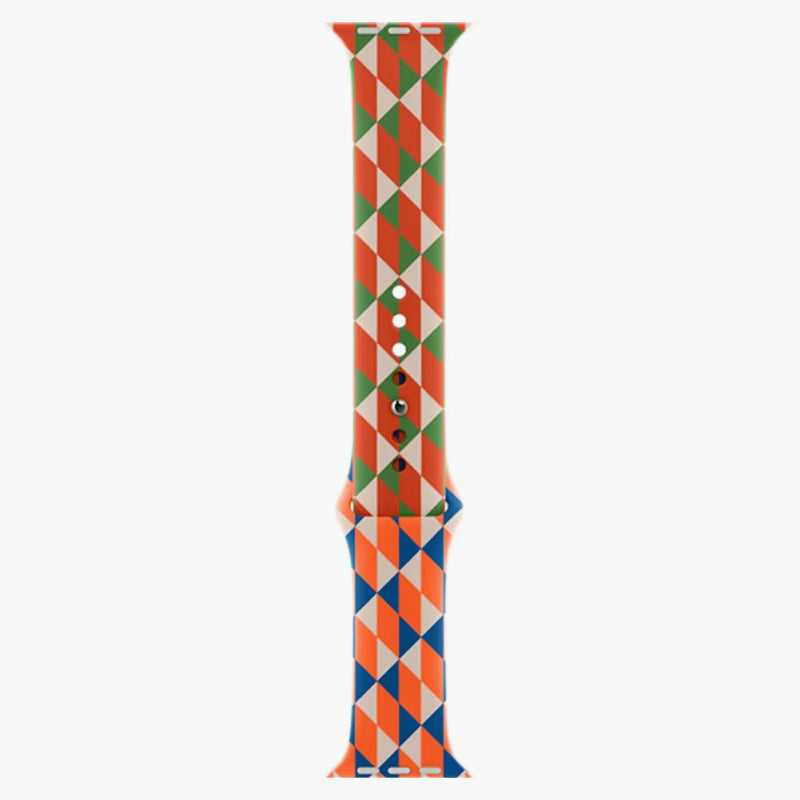 Bearbrick Barry McGee + Apple Watch Sports Band 44mm 100% & 400% Set Orange
